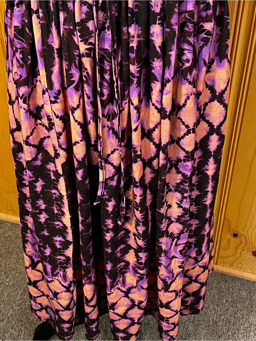 Ulla Johnson Freya Cutout Tie-Dyed Cotton-Jersey Midi Dress Sz-6 - Picture 4 of 12